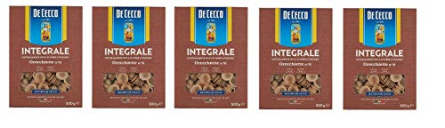5x Pasta De Cecco Orecchiette integrali 91 Vollkorn italienisch Nudeln 500 g von De Cecco