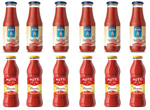 6x De Cecco Passata di Pomodoro Tomatenpaste Tomaten sauce 700g + 6x Mutti Passata di Pomodoro 700g 6x De Cecco Passata di Pomodoro Tomatenpaste Tomaten sauce 700g + 6x Mutti Passata di Pomodoro 700g von De Cecco