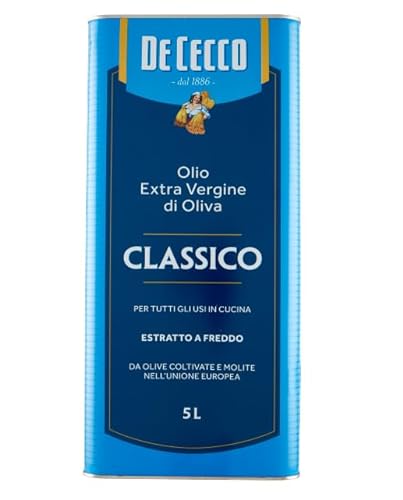 De Cecco Classico Olio Extra Vergine di Oliva,Natives Olivenöl Extra,Ideal für alle Anwendungen in der Küche,5Lt Dose von De Cecco
