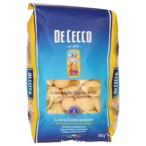 De Cecco Conchigli Rigate, 500 g (1er Pack) von DE CECCO
