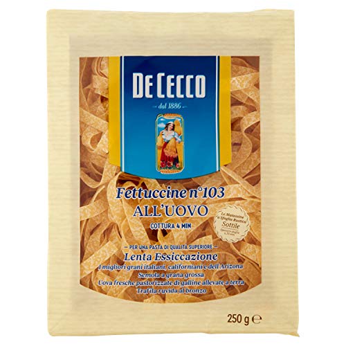 De Cecco Fettuccine mit Ei, No.103, 3 kg, 12 x 250g von De Cecco