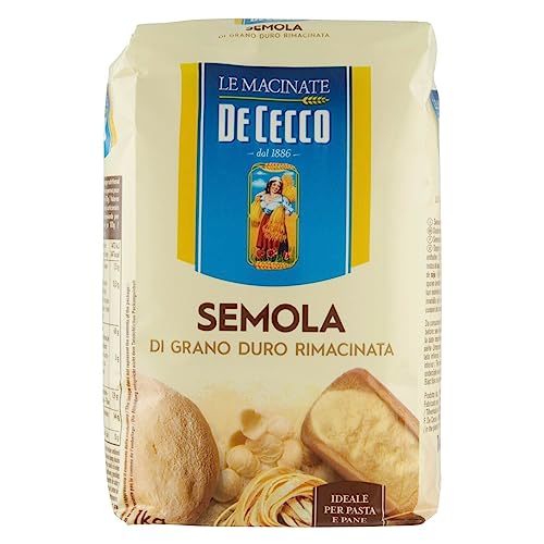 De Cecco - Hartweizengrieß - 1 kg Beutel - Semola di grano duro rimacinata 2 x 1 Kg von De Cecco