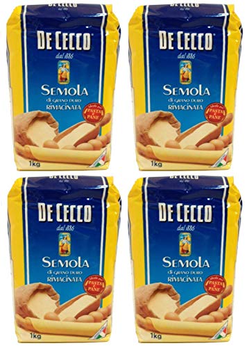 De Cecco - Hartweizengrieß - Semola di grano duro rimacinata (4 x 1 kg) von De Cecco