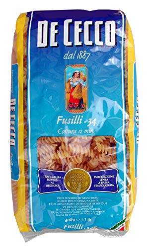 De Cecco Ital. Fusilli, 6er Pack (6 x 500 g) von De Cecco