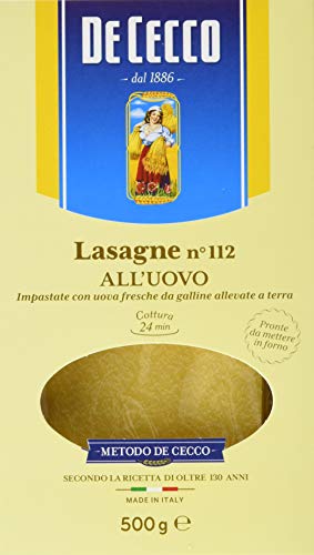 De Cecco Ital. Lasagne, 6er Pack (6 x 500 g) von De Cecco