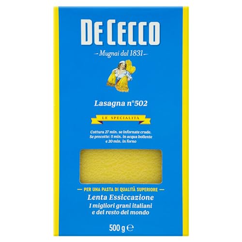De Cecco Lasagna Nr. 502 / Lasagnenudeln 500 gr. von De Cecco