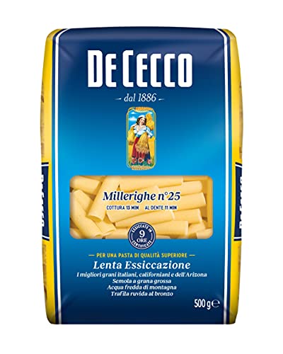 De Cecco Nudeln 'Millerighe' n.25, 500 g von De Cecco