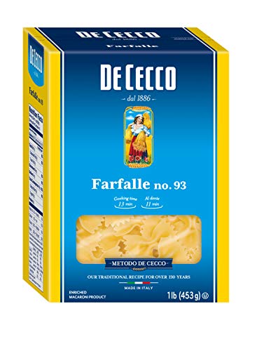 De Cecco Pasta, Farfalle, 16 Ounce (Pack of 5) von De Cecco