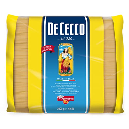 De Cecco Penne Lisce Pasta di Semola di Grano Duro Hartweizengrieß Pasta 100% Italienische Pasta Kurze Pasta Packung mit 3Kg von De Cecco