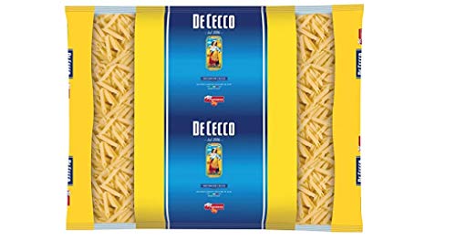 De Cecco Penne Rigate Pasta di Semola di Grano Duro Hartweizengrieß Pasta 100% Italienische Pasta Kurze Pasta Packung mit 3Kg von De Cecco