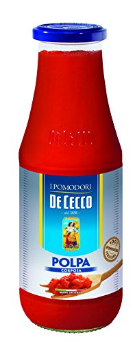 De Cecco Polpa Corposa - Tomatenfleisch, Grobe Tomatensoßen Basis (1 x 690 g) von De Cecco