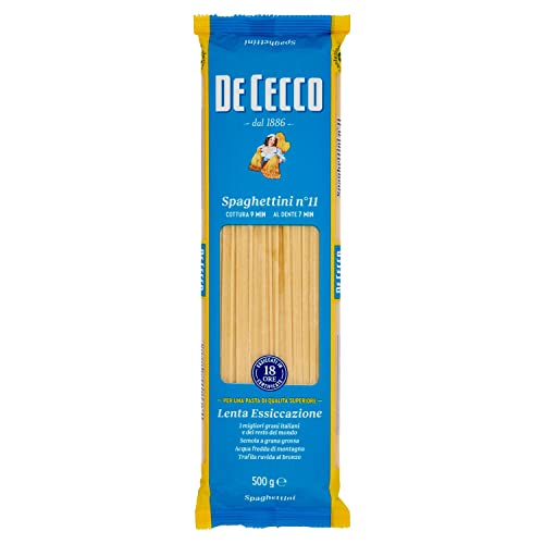 De Cecco Spaghettini-Nudeln, 500 g, 6 Stück von De Cecco