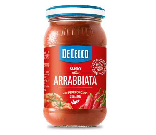 De Cecco Sugo all'Arrabbiata con Peperoncino di Calabria Sauce mit Kalabrische Chili 100 % italienische Tomaten 200g von De Cecco