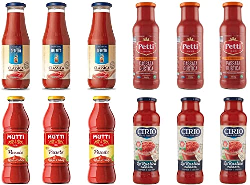 Italian Tomaten sauce Passata di Pomodoro Tomatenpaste Testpaket De Cecco Mutti Cirio Petti 12x 700g Italian Tomaten sauce Passata di Pomodoro Tomatenpaste Testpaket De Cecco Mutti Cirio Petti 12x 700g von De Cecco