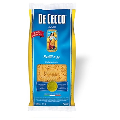 Nudeln Pasta Fusilli n° 34 5 x 500 gr. - De Cecco von De Cecco