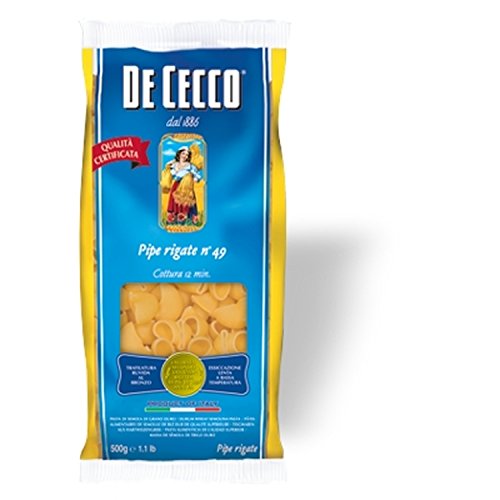 Nudeln Pasta Pipe Rigate n° 49 500 gr. - De Cecco von De Cecco