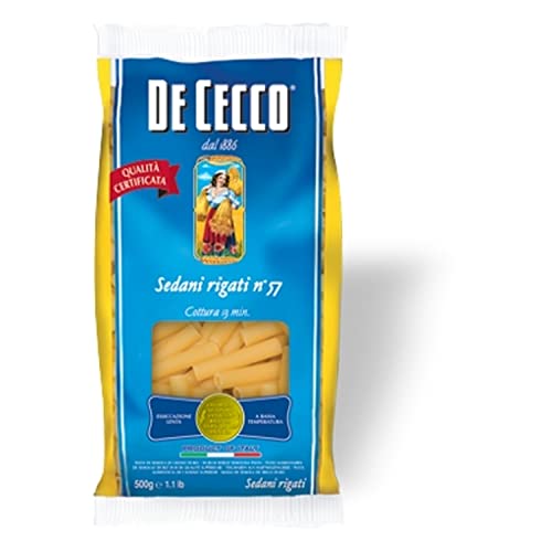 Nudeln Pasta Sedani rigati n° 57 5 x 500 gr. - De Cecco von De Cecco