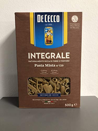 Pasta De Cecco Pasta mista integrali n. 120 Vollkorn italienisch Nudeln 500 g von De Cecco