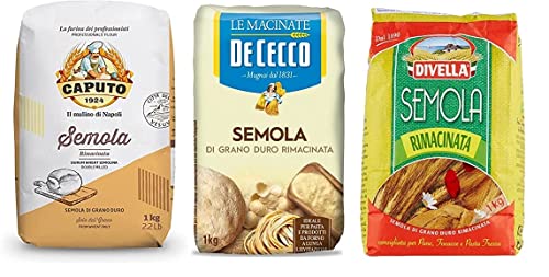 TESTPAKET De Cecco Divella Caputo Semola Grano Duro Rimacinata Hartweizengries von De Cecco