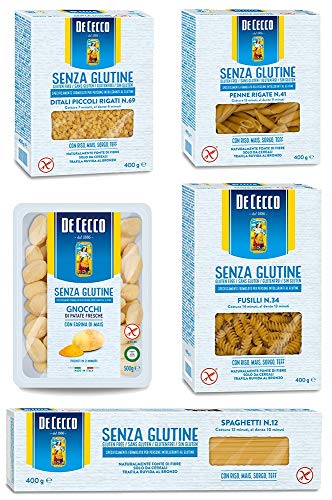 TESTPAKET De Cecco senza Glutine Glutenfrei pasta nudeln 5 x 400G von De Cecco