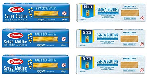 TESTPAKET Gluten Free Senza Glutine De Cecco Barilla Spaghetti Glutenfrei italienische pasta ( 6 x 400g ) von De Cecco