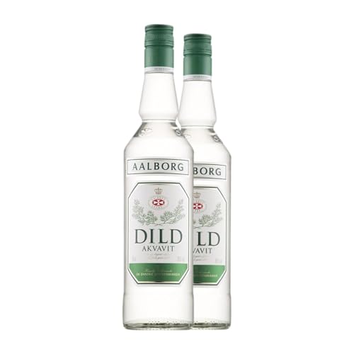 Marc Edelbrände De Danske Aalborg Dild Akvavit 70 cl (Karton mit 2 Flaschen von 70 cl) von De Danske Spritfabrikker