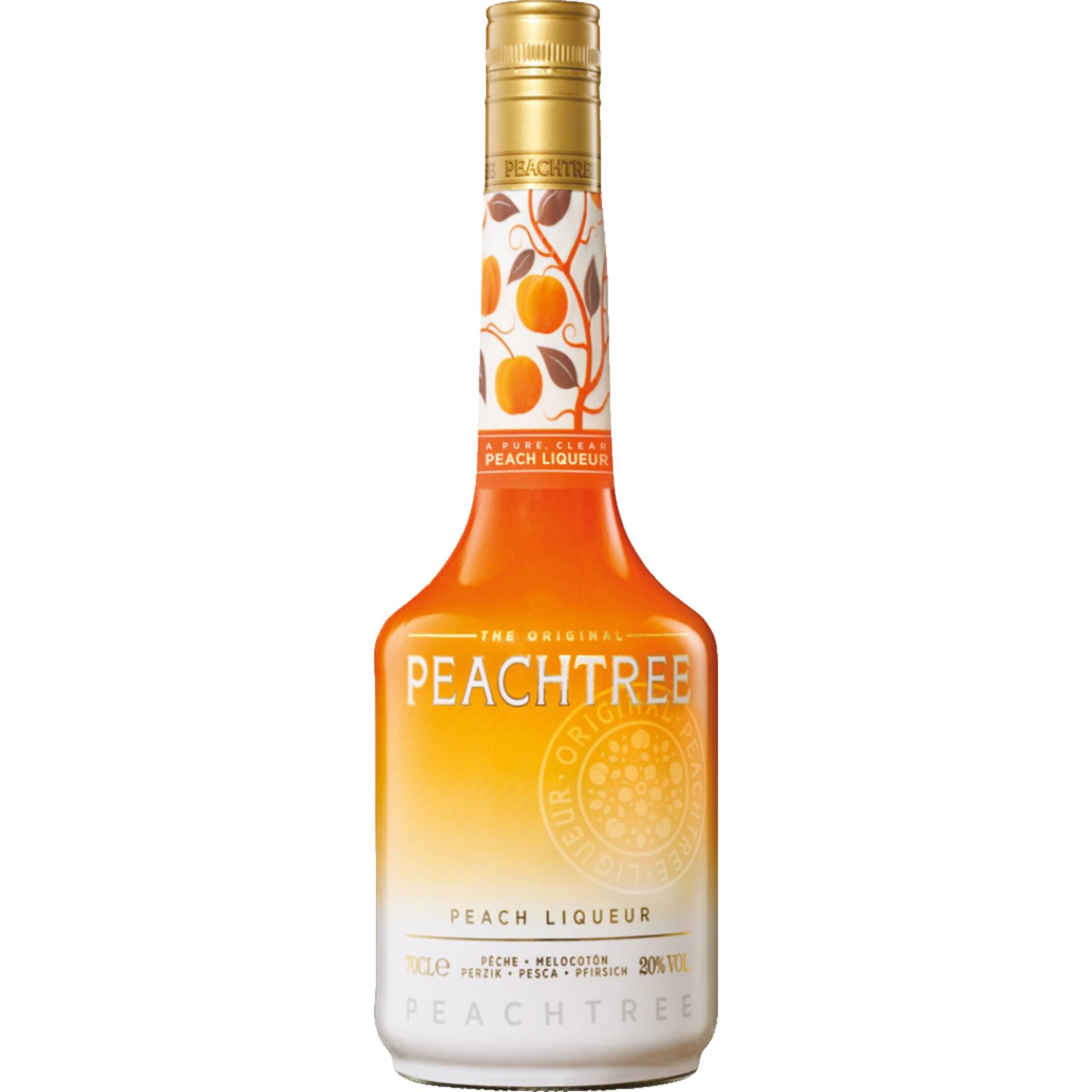 Peachtree Pfirsichlikör, 0,7 L, 20% Vol., Spirituosen Peachtree Pfirsichlikör, 0,7 L, 20% Vol., Spirituosen von De Kuyper Distillers, Buitenhavenweg 98, 3113 BE Schiedam, Niederlande