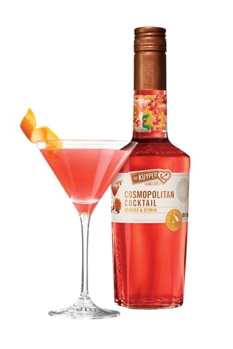 De Kuyper Cosmopolitan Cocktail Ready-To-Drink Getränke-Mix für 4 servierfertige Cocktails 14.5% Vol (1 x 0.5l) von De Kuyper
