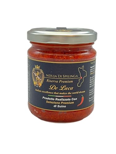 Nduja Di Spilinga Reserva Premium De Luca 100% italienische Made in Calabria De Luca italienische Exzellenz, die die Welt träumen lässt, 180 g von De Luca