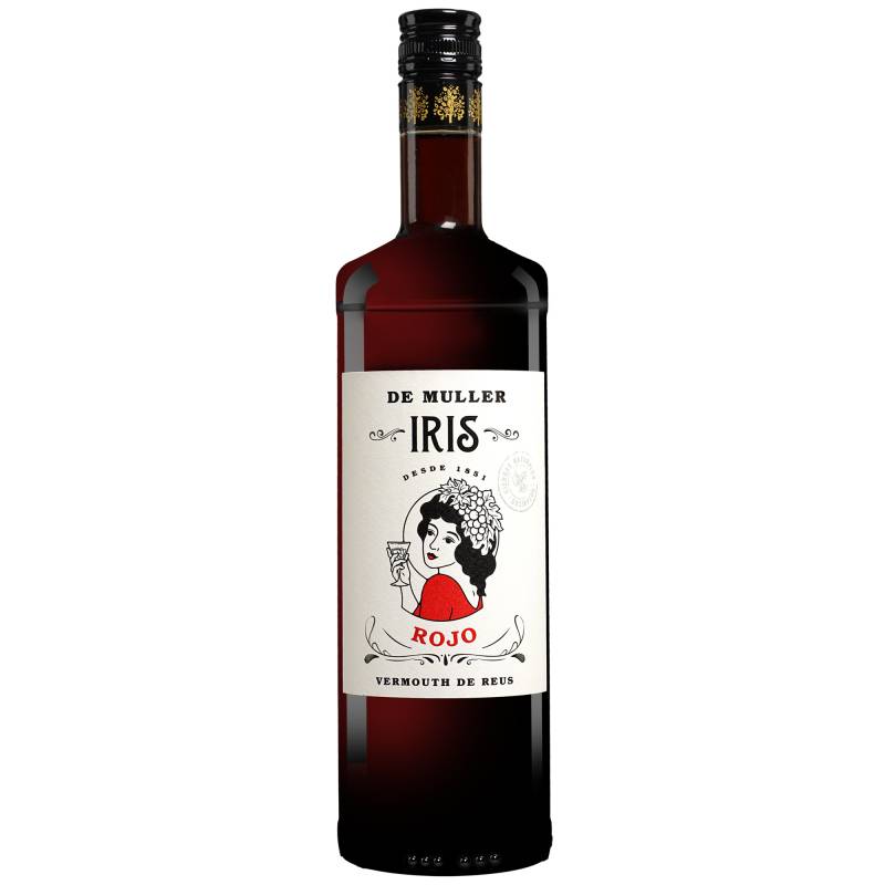 De Muller Vermut »Iris Rojo« - 1,0 L.  1L 16% Vol. Süß aus Spanien von De Muller