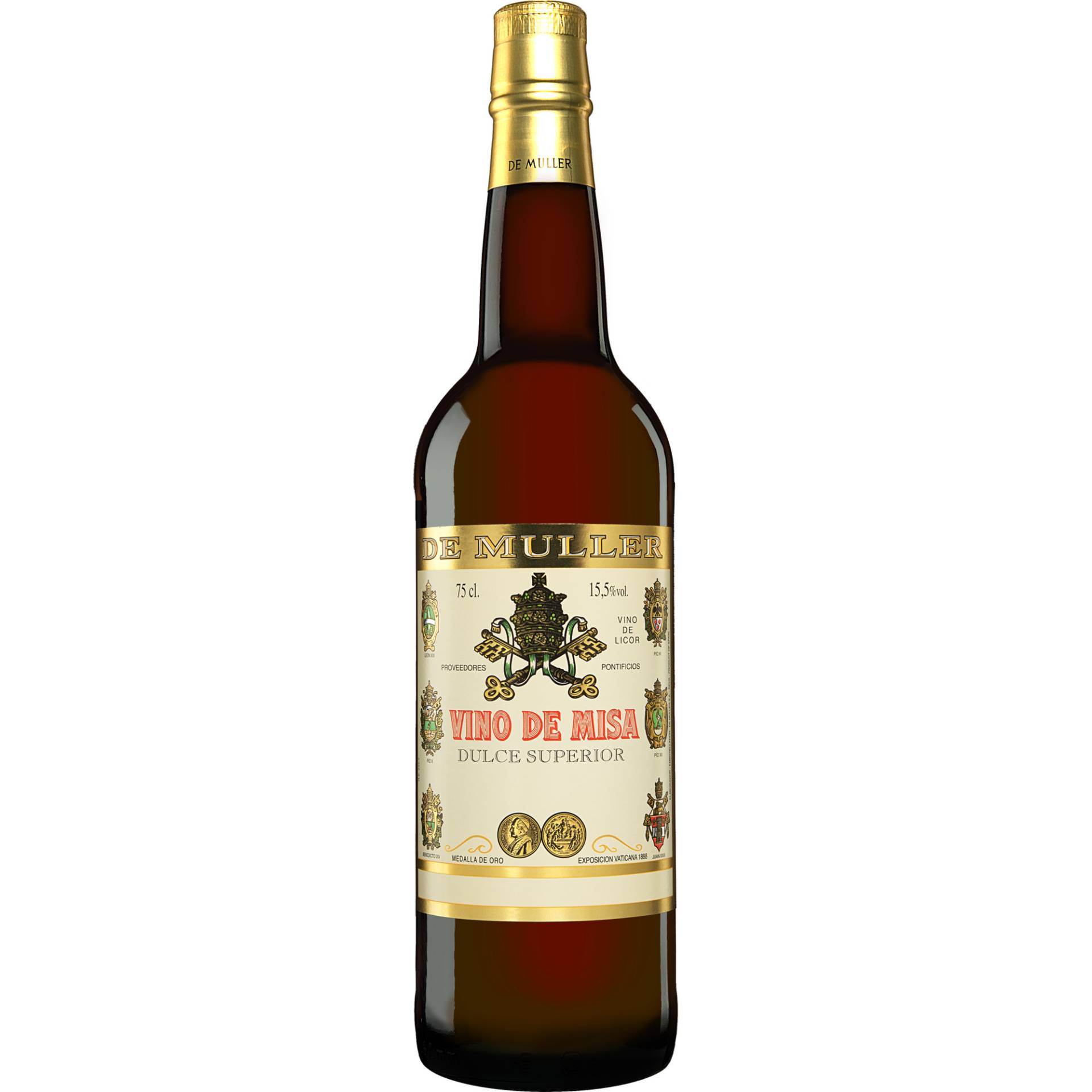 De Muller »Vino de Misa« Dulce Superior  0.75L 15.5% Vol. aus Spanien von De Muller