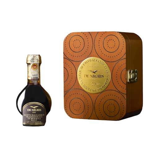 De Nigris 1889 Traditioneller Balsamico-Essig aus Modena DOP 25 Jahre | 25 Jahre gereifter Essig | Traditioneller Balsamico-Essig aus Modena | Authentischer Essig, perfekt zum Würzen, 100ml De Nigris 1889 Traditioneller Balsamico-Essig aus Modena DOP 25 Jahre | 25 Jahre gereifter Essig | Traditioneller Balsamico-Essig aus Modena | Authentischer Essig, perfekt zum Würzen, 100ml von De Nigris