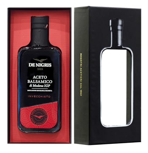 De Nigris Aceto Balsamico Di Modena IGP Roter Adler | Umschmeichelnder Geschmack | Gereifter Essig Aus Modena Mit süßem und vollmundigem Geschmack und intensiven Aroma | Balsamico-essig, 250ml De Nigris Aceto Balsamico Di Modena IGP Roter Adler | Umschmeichelnder Geschmack | Gereifter Essig Aus Modena Mit süßem und vollmundigem Geschmack und intensiven Aroma | Balsamico-essig, 250ml von De Nigris