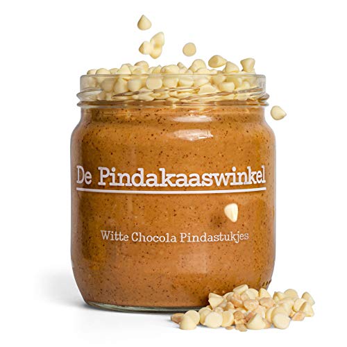 De Pindakaaswinkel Erdnussbutter / Weiße Schokolade / 2x 420g (840g) / peanut butter / „Die leckerste Erdnussbutter der Niederlande“ von De Pindakaaswinkel