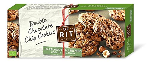 De Rit Bio Double Chocolate Chip Cookies, Haselnuss (1 x 175 gr) von de Rit