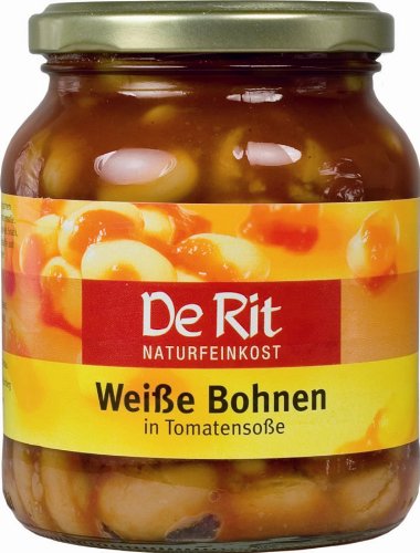 De Rit Bio Weiße Bohnen in Tomatensoße (6 x 350 gr) von De Rit