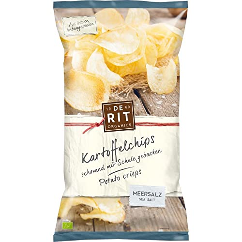 De Rit - Kartoffelchips Meersalz - 125 g - 12er Pack von De Rit