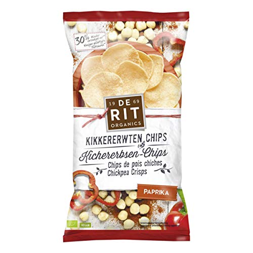 De Rit - Kichererbsen-Chips Paprika - 75 g - 8er Pack von De Rit