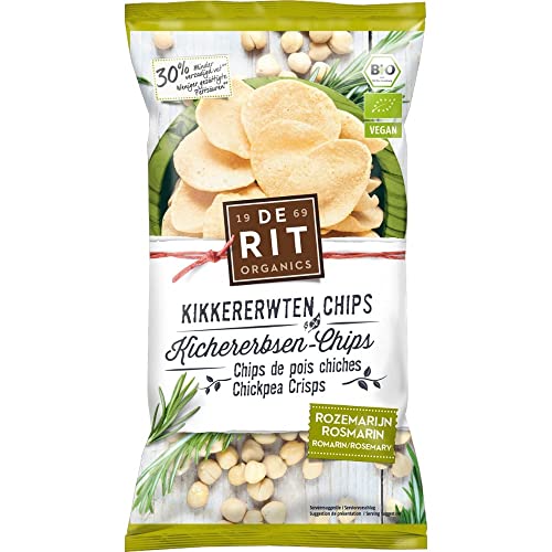 De Rit - Kichererbsen-Chips Rosmarin - 75 g - 8er Pack von De Rit