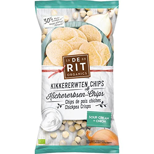 De Rit - Kichererbsen-Chips Sour Cream - 75 g - 8er Pack von De Rit