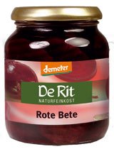 Rote Bete, geschnitten, Bio, 340g von De Rit