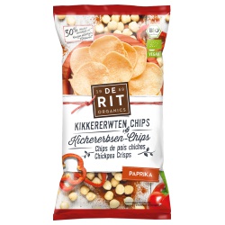 Kichererbsen-Chips mit Paprika von De Rit