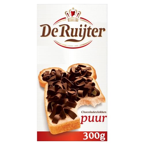 14 x De Ruijter Chocolade-Vlokken Puur - Zartbitter Schokoladen Flocken 300g von De Ruijter