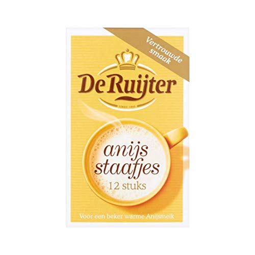 Anis zucker | De Ruijter | Anisstangen 12 Stück | Gesamtgewicht 6 Gramm von De Ruijter