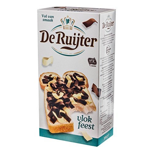 De Ruijter Schokoladen-Flocken, Schokolade, Streusel Mischung / Vlok Feest 300g von De Ruijter