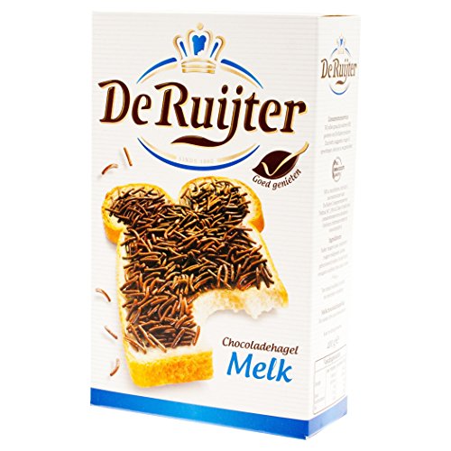 De Ruijter Schokoladen-Streusel, Schokolade, Flocken Milch / Chocoladehagel Melk 400g von De Ruijter