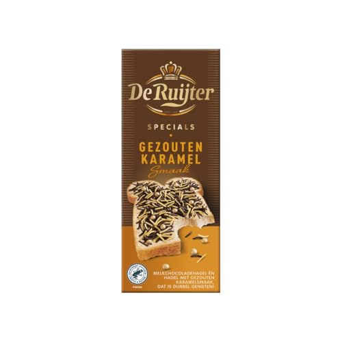 De Ruijter Specials Hagelslag Salted Caramel Smaak 200g I Hagelslag aus den Niederlanden mit gesalzenem Karamell & Schokolade I Vollmilchschokolade & salziges Karamell De Ruijter Specials Hagelslag Salted Caramel Smaak 200g I Hagelslag aus den Niederlanden mit gesalzenem Karamell & Schokolade I Vollmilchschokolade & salziges Karamell von De Ruijter