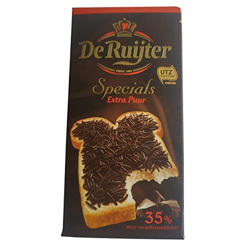 De Ruijter Specials Schokoladen-Streusel, Schokolade, Flocken Extra Puur, 240g von De Ruijter
