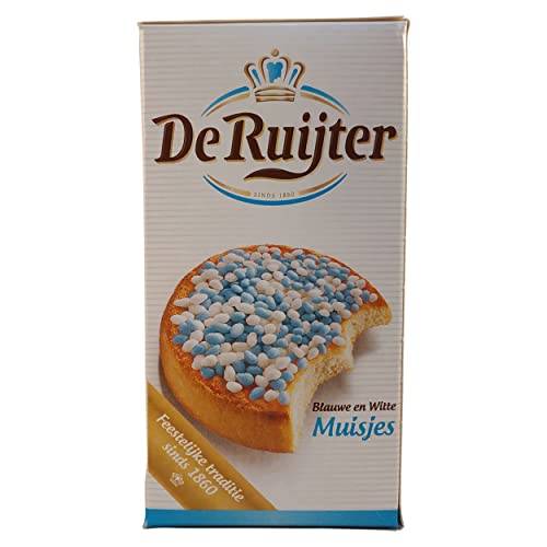 De Ruijter blau-weiße Streusel, Flocken / Blauwe en Witte Muisjes von De Ruijter