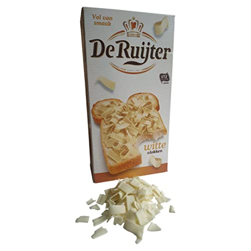 De Ruijter weiße Schokoladen-Flocken, Schokolade, Streusel / Chocoladvlokken Wit von De Ruijter